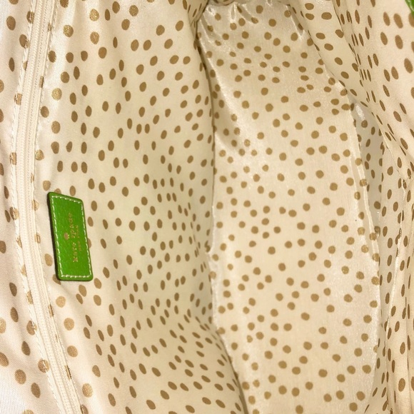 Vintage Kate Spade New York Wellesley Rachelle Apple Green Leather Satchel Large - Picture 9 of 13